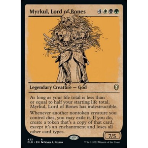 Magic löskort: Commander Legends: Battle for Baldur's Gate: Myrkul, Lord of Bones (alternative art)