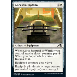 Magic löskort: Kamigawa: Neon Dynasty: Ancestral Katana (Foil)
