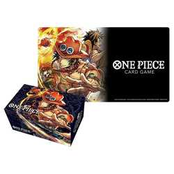 One Piece Card Game: Portgas.D.Ace Playmat and Card Case set