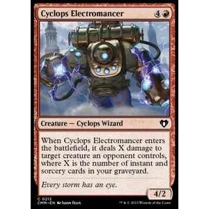 Magic löskort: Commander Masters: Cyclops Electromancer (Foil)