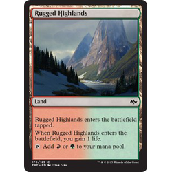 Magic löskort: Fate Reforged: Rugged Highlands (Foil)