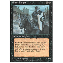 Magic löskort: 4th Edition: Black Knight