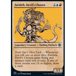 Magic löskort: Adventures in the Forgotten Realms: Farideh, Devil's Chosen (alternative art)