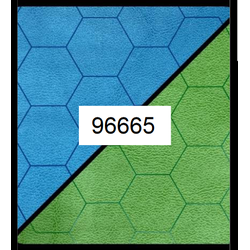 Battlemat™ 1” Reversible Blue-Green Hexes (23½” x 26” Playing Surface)