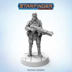 Starfinder Miniatures: Human Soldier