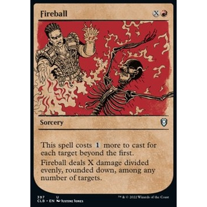 Magic löskort: Commander Legends: Battle for Baldur's Gate: Fireball (Alternative art)