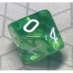 Transparent: Green/White (D10)