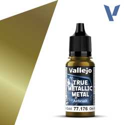 Vallejo True Metallic Metal: Greenish Gold (Airbrush) (18ml)
