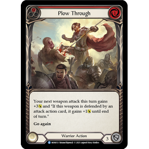 FaB Löskort: Monarch 1st Edition: Plow Through (Red)