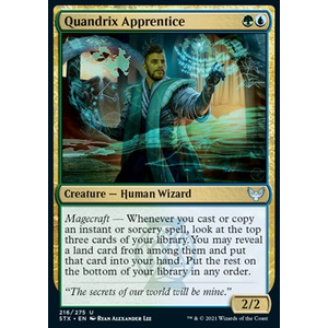 Magic Löskort: Strixhaven: School of Mages: Quandrix Apprentice