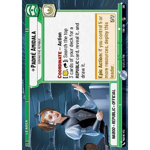 Star Wars: Unlimited Löskort: Twilight of the Republic: Padmé Amidala, Serving the Republic (Hyperspace)