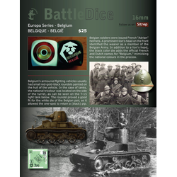 BattleDice 16mm Europa Series: Belgium (2 st)