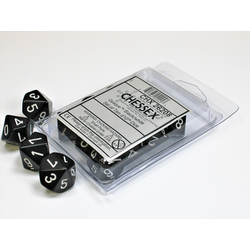 Opaque: Black/white (10-die set)
