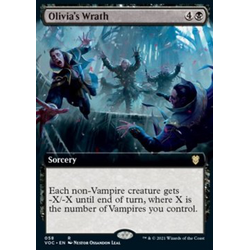 Magic löskort: Commander: Innistrad: Crimson Vow: Olivia's Wrath (alternative art)