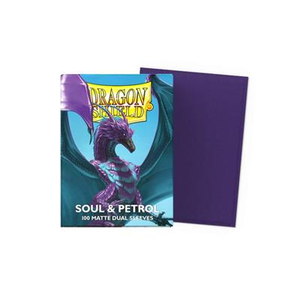 Card Sleeves Standard Matte Dual Soul & Petrol (100 in box) (Dragon Shield)