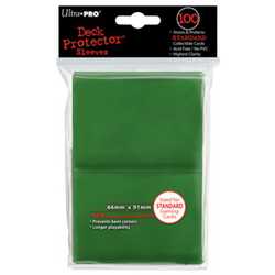 Card Sleeves Deck Protector Standard Green (100) (Ultra Pro)