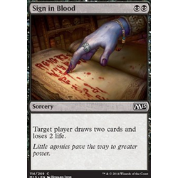 Magic löskort: Magic 2015: Sign in Blood