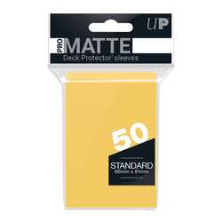 Card Sleeves Standard Pro-Matte Yellow (50) (Ultra Pro)
