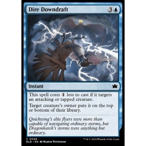 Magic löskort: Bloomburrow: Dire Downdraft (Foil)