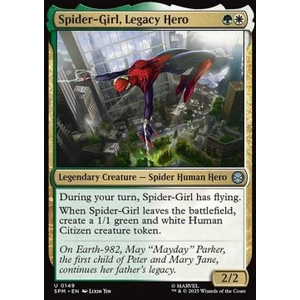 Magic löskort: Magic: the Gathering: Marvel's Spider-Man: Spider-Girl, Legacy Hero