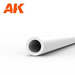 Styrene Strip: Tube 2.0mm diameter x 350mm