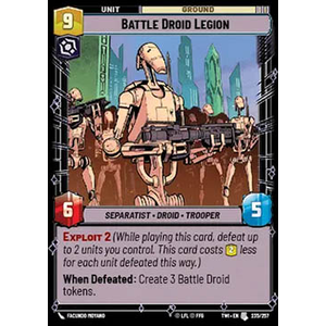 Star Wars: Unlimited Löskort: Twilight of the Republic: Battle Droid Legion