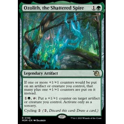 Magic löskort: March of the Machine: Ozolith, the Shattered Spire (Foil)