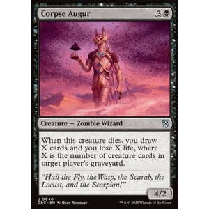 Magic löskort: Magic: Commander: Aetherdrift: Corpse Augur