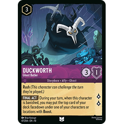 Lorcana Löskort: Whispers in the Well: Duckworth - Ghost Butler (Foil)