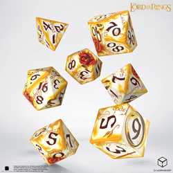The Lord of the Rings Full Art Dice Set: Ringbearers - Whitefire Radiance (7)