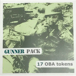 BattleDice OBA Tokens for ASL: Gunner Pack (17 st)