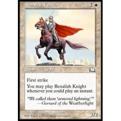 Magic löskort:  Weatherlight: Benalish Knight