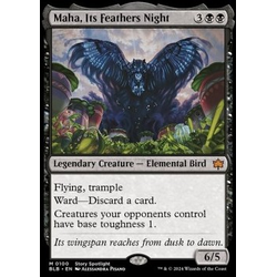 Magic löskort: Bloomburrow: Maha, Its Feathers Night