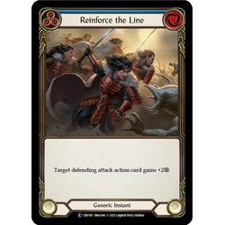 FaB Löskort: Crucible of War Unlimited: Reinforce the Line (Blue) (Rainbow Foil)