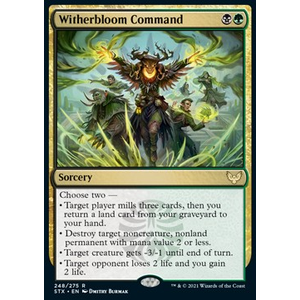 Magic Löskort: Strixhaven: School of Mages: Witherbloom Command