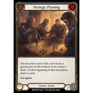 FaB Löskort: Uprising: Strategic Planning (Blue) (Rainbow Foil)