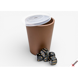 Chessex Cup-O-Dice Games Brown