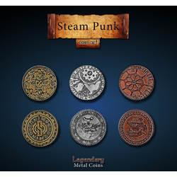 Metal Coins Steampunk (24 st)