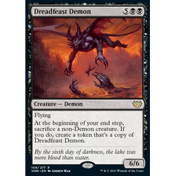 Magic löskort: Innistrad: Crimson Vow: Dreadfeast Demon