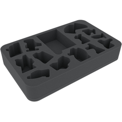 Feldherr 45mm foam tray for Blackstone Fortress: Escalation - miniatures - 14 slots