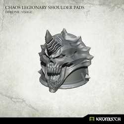 Chaos Legionary Shoulder Pads: Demon Visage (10)