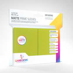 Card Sleeves Standard Matte Prime Lime (100) (GameGenic)