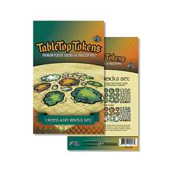 Tabletop Tokens Trees and Rocks Set