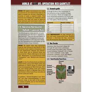 World At War 85: Blood and Fury Companion Book