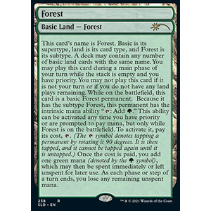 Magic löskort: Secret Lair Drop Series: Forest (Foil)