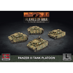Panzer III Tank Platoon (x4 Plastic)