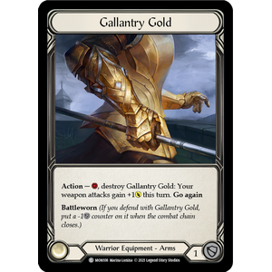 FaB Löskort: Monarch 1st Edition: Gallantry Gold (Cold Foil)