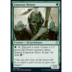 Magic Löskort: Time Spiral Remastered: Llanowar Mentor
