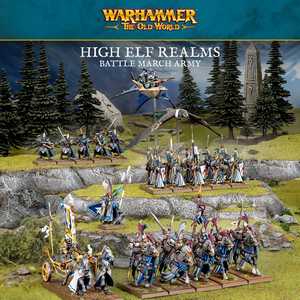 Warhammer: The Old World - High Elf Realms Battle March Army