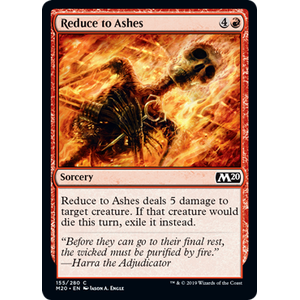 Magic löskort: Core Set 2020: Reduce to Ashes